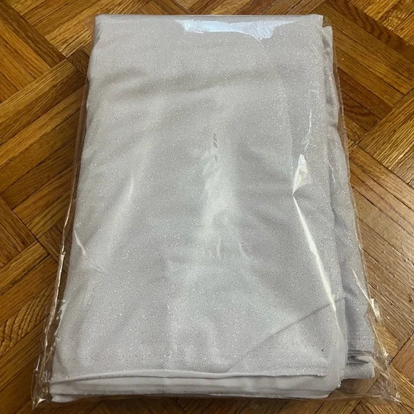 Glitter ITY Fabric - 5 Yards - Sparkling White - Picture 3 of 3